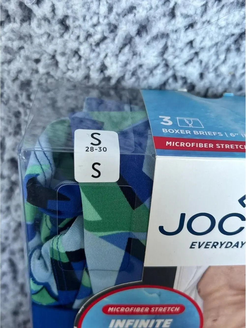 Jockey Everyday Active Infinite  Cool Microfiber 3 Boxer Briefs Size Small